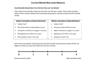 Figur 1:  Current mental rest level measure.